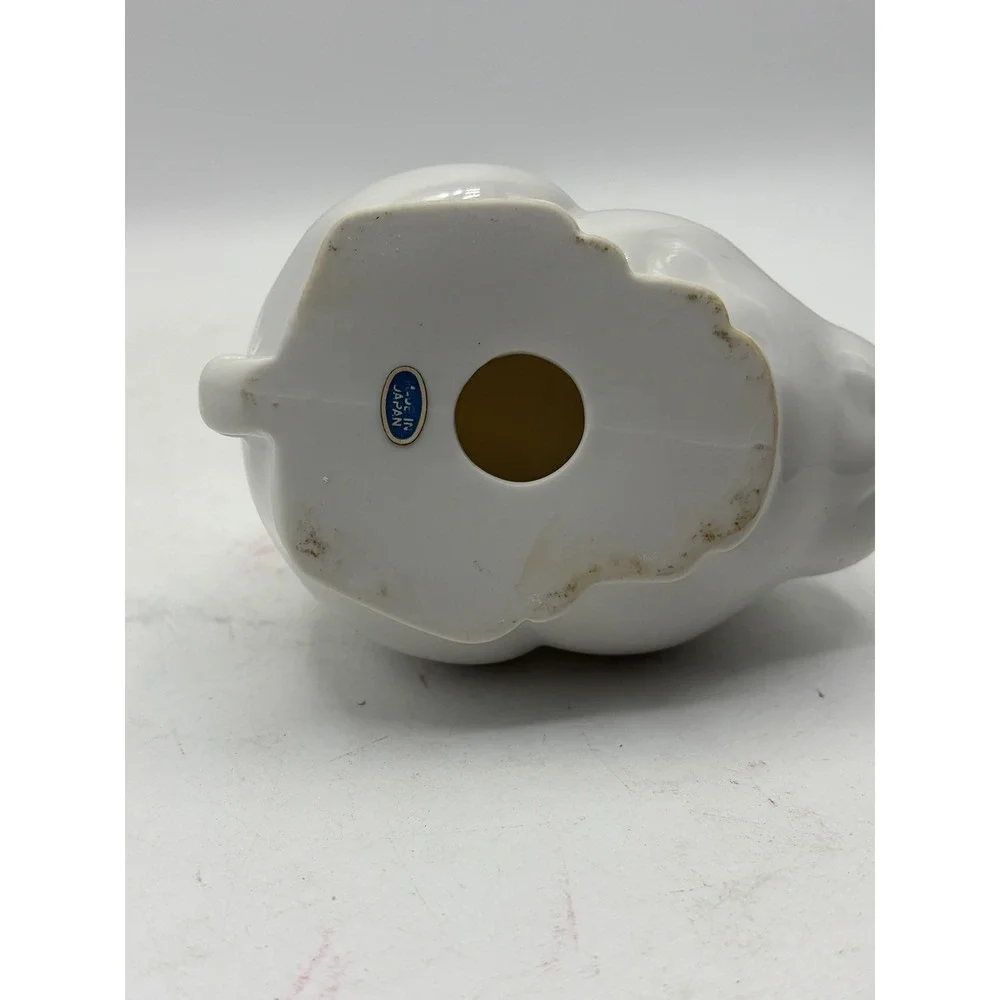 Vintage White Porcelain Bunny Rabbit Figurine Made in Japan Easter Decor